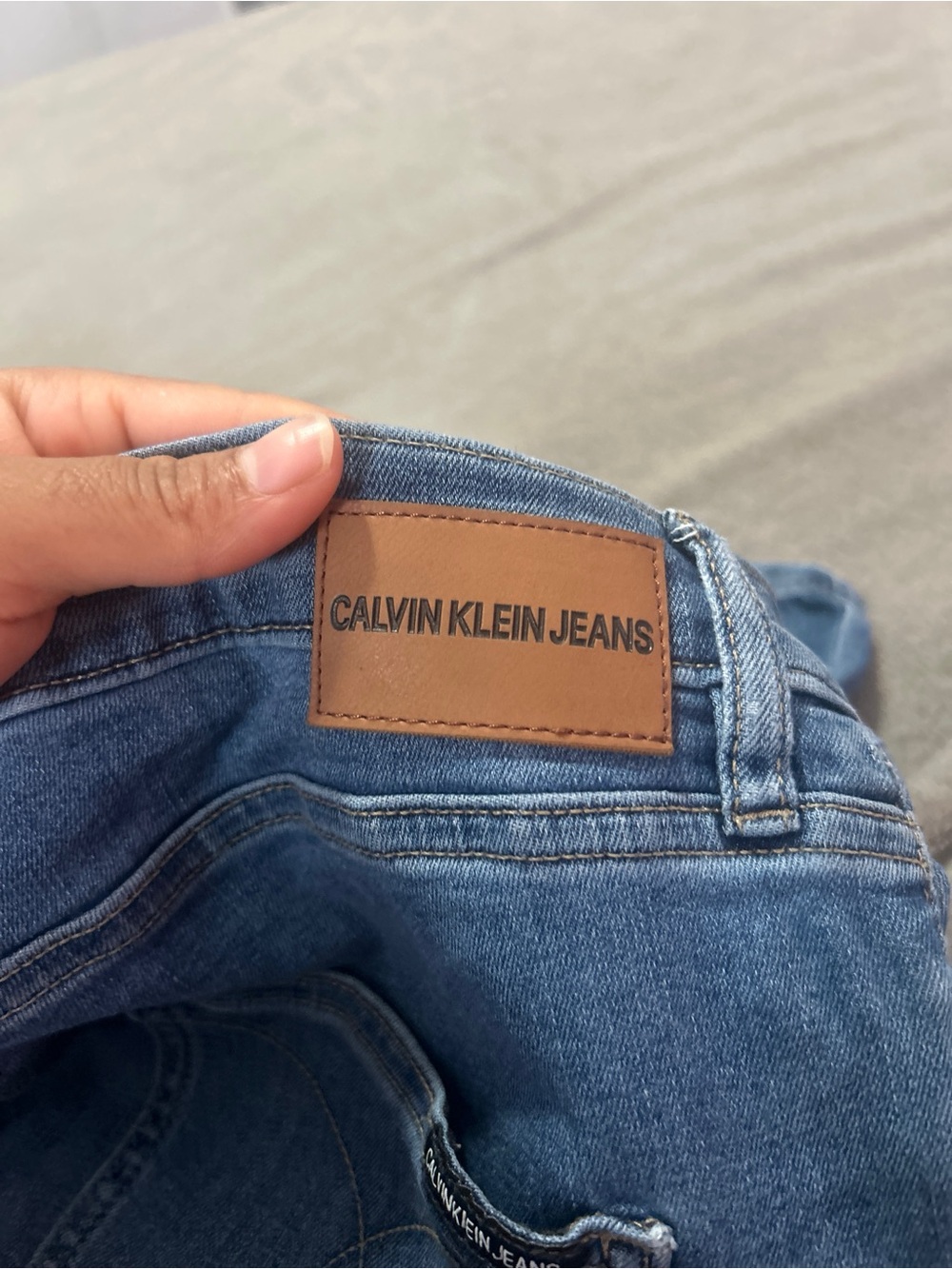 Calvin Klein Jeans Straight Leg Jeans - Medium Blue Wash - Picture 3 of 5